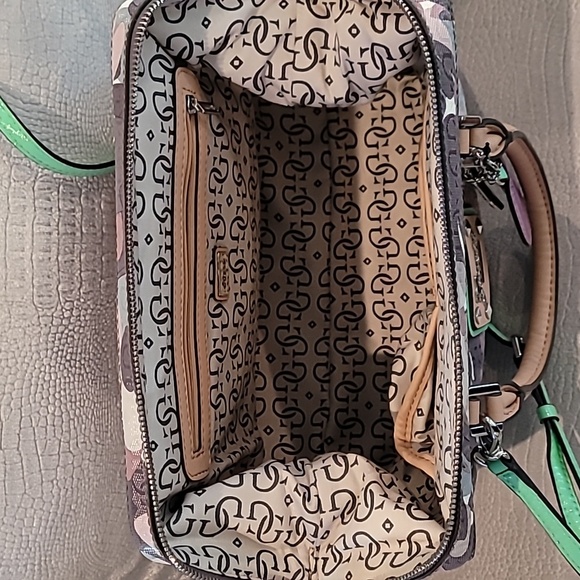 Guess Taupe/Multicolored Airun Crossbody Handbag - Picture 6 of 12